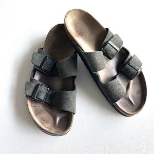 Vintage Birkenstock Arizona Khaki Double Buckle Sandals